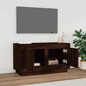 vidaXL Tv-meubel 80x35x45 cm bewerkt hout bruineikenkleurig