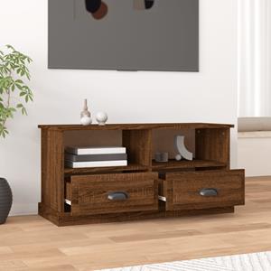 vidaXL Tv-meubel 93x35,5x45 cm bewerkt hout bruineikenkleurig