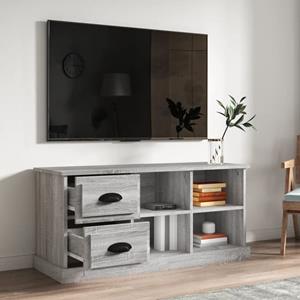 vidaXL Tv-meubel 102x35,5x47,5 cm bewerkt hout grijs sonoma eikenkleur