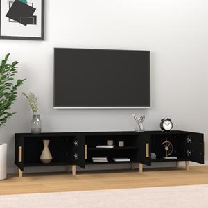 vidaxl Tv-meubel 180x31,5x40 cm bewerkt hout zwart