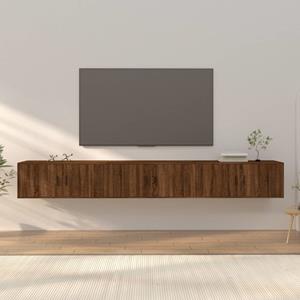 VIDAXL Tv-wandschränke 3 Stk. Braun Eichen-optik 100x34,5x40 Cm