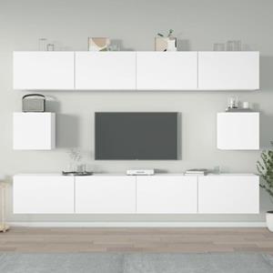 Vidaxl - 6-tlg. TV-Schrank-Set Weiß Holzwerkstoff Weiß