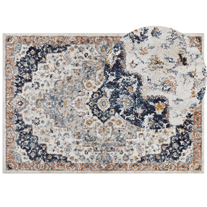 Beliani - Retro Vintage Teppich 160 x 230 cm Orientalisch Muster Polypropylen Beige Hermon - Bunt