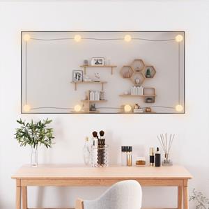 vidaXL Wandspiegel met LED's rechthoekig 50x100 cm glas