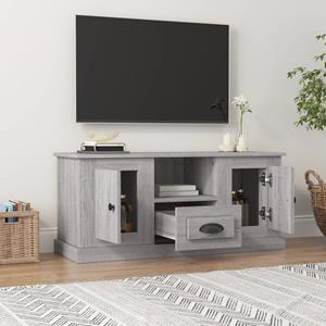vidaXL Tv-meubel 100x35,5x45 cm bewerkt hout grijs sonoma eikenkleurig