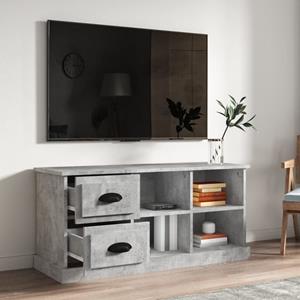 vidaXL Tv-meubel 102x35,5x47,5 cm bewerkt hout betongrijs
