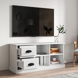 vidaXL Tv-meubel 102x35,5x47,5 cm bewerkt hout wit