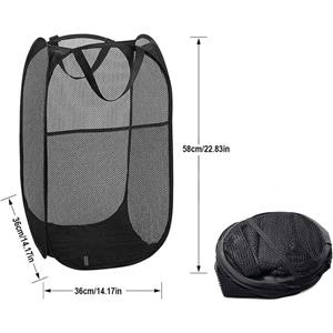 SUNEE Wäschekorb Wäschekorb aus Netzstoff, Tragbarer faltbarer Wäschekorb mit Griffen (2 St)
