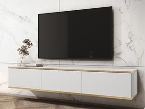 Mobistoxx Tv-meubel OROKI 3 klapdeuren wit