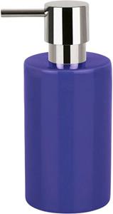 Spirella zeeppompje/dispenser Sienna - glans blauw - porselein - 16 x 7 cm - 300 ml -