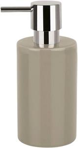 Spirella zeeppompje/dispenser Sienna - glans beige - porselein - 16 x 7 cm - 300 ml -