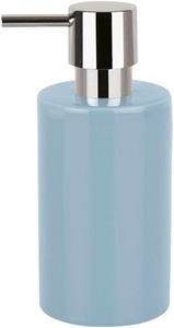 Spirella zeeppompje/dispenser Sienna - glans lichtblauw - porselein - 16 x 7 cm - 300 ml -
