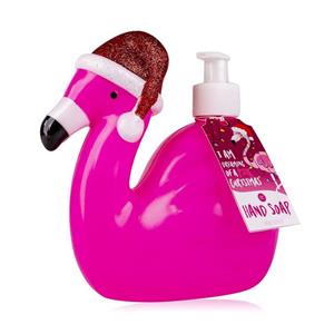 ACCENTRA Seifenspender Weihnachtlicher Seifenspender Flamingo Christmas - Flüssigseife im Pumpspender
