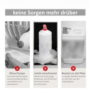 Creliv Seifenspender Dosierspender mit Schwammhalter, Einhand-Bedienung, (1-tlg)