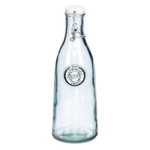 Zeller Present Wäschekorb Glasflasche Recycled m. Bügelverschluss, 990 ml