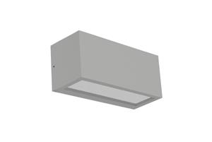 Century Italia Reverso - opbouw wandverlichting - 10 x 11 x 25 cm - IP65 - grijs