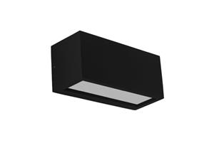 Century Italia Reverso - opbouw wandverlichting - 10 x 11 x 25 cm - IP65 - zwart