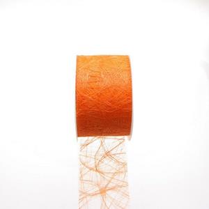 Deko AS Tischläufer Sizoweb Tischband-Hussenband-orange-7,9 cm-50 Meter auf der Rolle-64 0