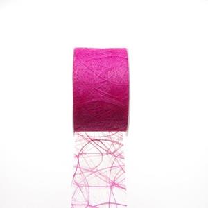 Deko AS Tischläufer Sizoweb Tischband-Hussenband-pink-7,9 cm-50 Meter auf der Rolle-64 019