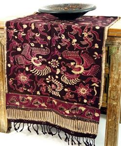 Guru-Shop Tischläufer Batik Tischläufer, Wandbehang aus Indonesien -..