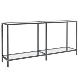 VidaXL Wandtafel 160x35x75,5 cm gehard glas transparant