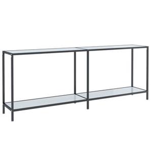 VidaXL Wandtafel 200x35x75,5 cm gehard glas wit