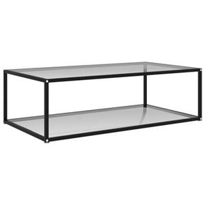 vidaXL Salontafel 120x60x35 cm gehard glas transparant