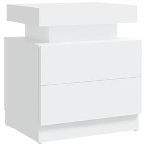 VIDAXL Nachttisch Weiß 45x35x52 Cm Spanplatte