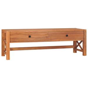 VIDAXL Tv-schrank Mit Schubladen 120x40x45 Cm Massivholz Teak