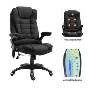 NiceGoodz Bureaustoel - Bureaustoel ergonomisch - Directiestoel assage stoel - Bureaustoelen voor volwassenen - Zwart