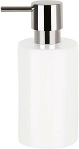 Spirella zeeppompje/dispenser Sienna - glans ivoor wit - porselein - 16 x 7 cm - 300 ml -
