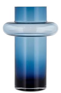 Lyngby Vasen Tube Vase Glas dark blue 30 cm (blau)