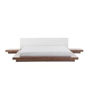 Beliani ZEN Bed Lichte houtkleur 180x200