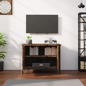 vidaXL Tv-meubel met deuren 60x35x45 cm bewerkt hout bruin eiken