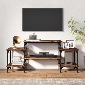 vidaXL Tv-meubel 117x35x52 cm bewerkt hout gerookt eikenkleurig