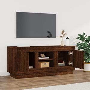 Vidaxl Tv-schrank Braun Eichen-optik 102x35x45 Cm Holzwerkstoff