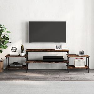vidaXL Tv-meubel 197x35x52 cm bewerkt hout gerookt eikenkleurig
