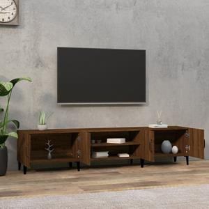 vidaXL Tv-meubel 180x31,5x40 cm bewerkt hout bruin eikenkleur