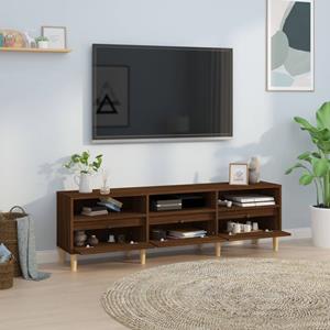 vidaXL Tv-meubel 150x30x44,5 cm bewerkt hout bruineikenkleurig