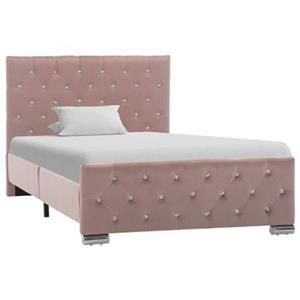 VidaXL Bedframe stof roze 100x200 cm