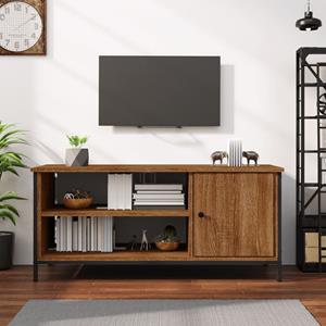 VidaXL Tv-meubel 100x40x45 cm bewerkt hout bruineikenkleurig