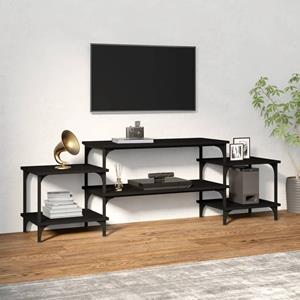 VidaXL Tv-meubel 157x35x52 cm bewerkt hout zwart
