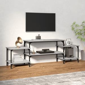 VidaXL Tv-meubel 157x35x52 cm bewerkt hout grijs sonoma eikenkleurig