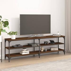 VidaXL Tv-meubel 160x30x50 cm bewerkt hout bruineikenkleurig