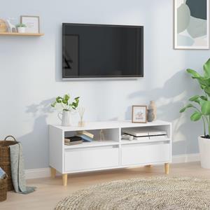 VidaXL Tv-meubel 100x34,5x44,5 cm bewerkt hout wit
