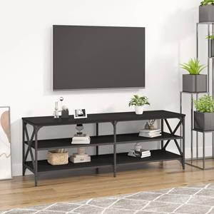 VidaXL Tv-meubel 140x40x50 cm bewerkt hout zwart