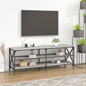 VidaXL Tv-meubel 140x40x50 cm bewerkt hout grijs sonoma eikenkleurig