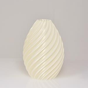 Heather 3D vaas 19x13cm Wit