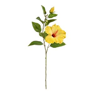 Hibiscus tak 65cm - geel