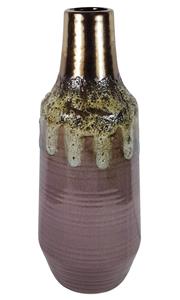 Zeitzone Bodenvase Keramik Flieder Braun Handgefertigt Vase Flaschenform Vintage 40cm